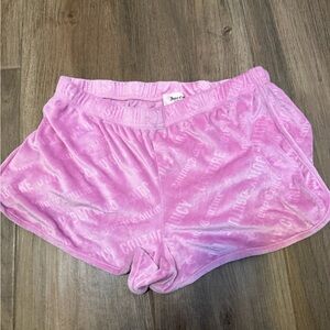 Juicy Couture Light Pink Velour Lounge Shorts